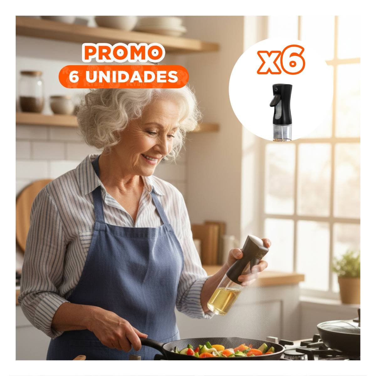 PACK6 ACEITERO EN SPRAY NEGRO 220ML QUE FACILITA LA TAREA DE LOS PADRES - 1