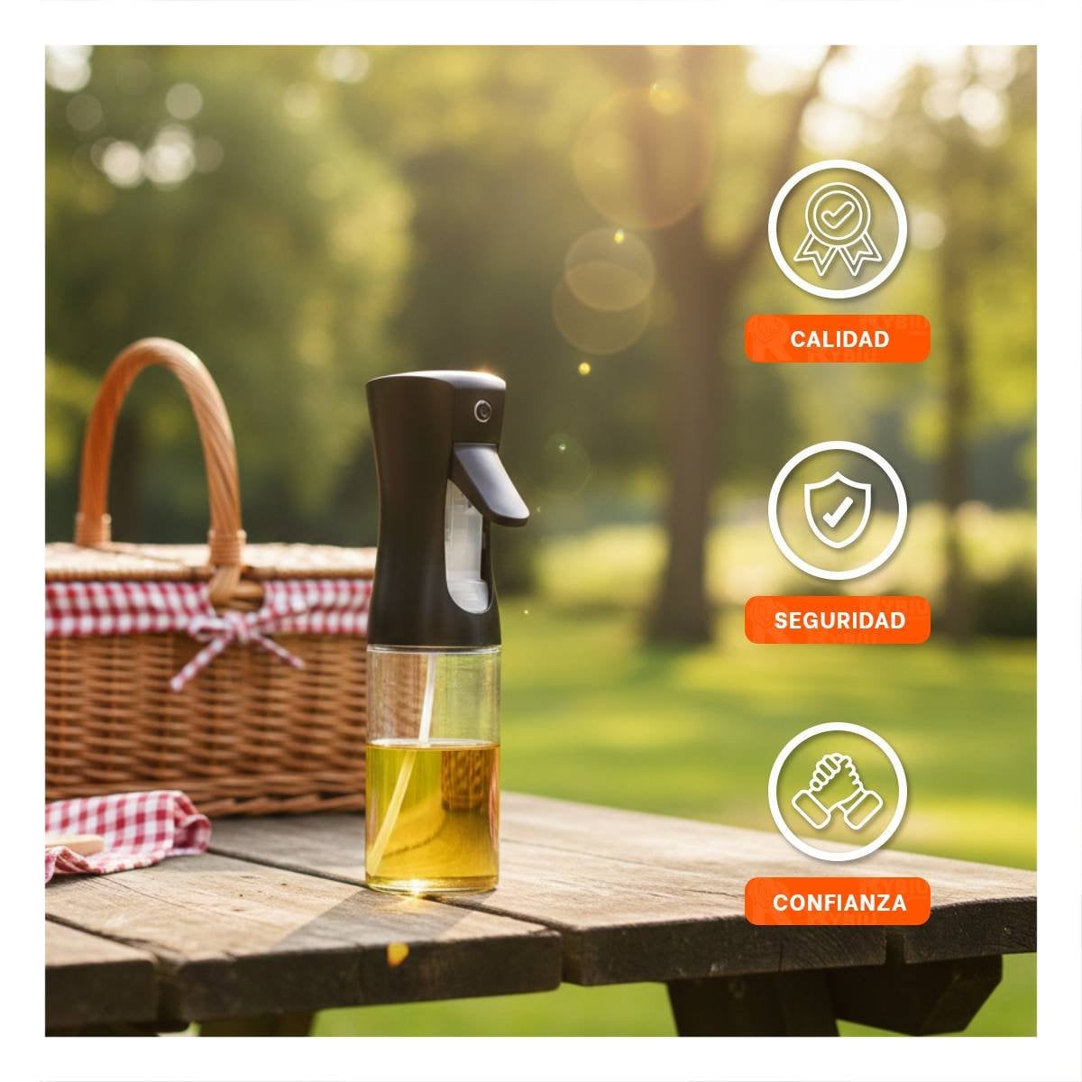 DISPENSADOR DE ACEITE NEGRO 220ML DE ESTILO MODERNO PARA SU VIVIENDA YPOST IT - 5