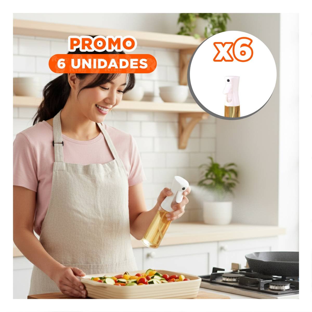 PACK6 DISPENSADOR DE ACEITE BLANCO 220ML PARA UN RELLENADO SENCILLO Y RAPIDO YPAPEL REGALO - 1