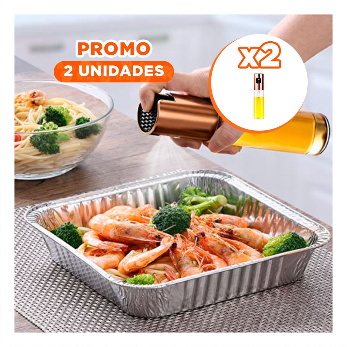 PACK2 PULVERIZADOR DE VIDRIO COBRE 100ML PARA CONTROL DE GRASA EN CENA - 1
