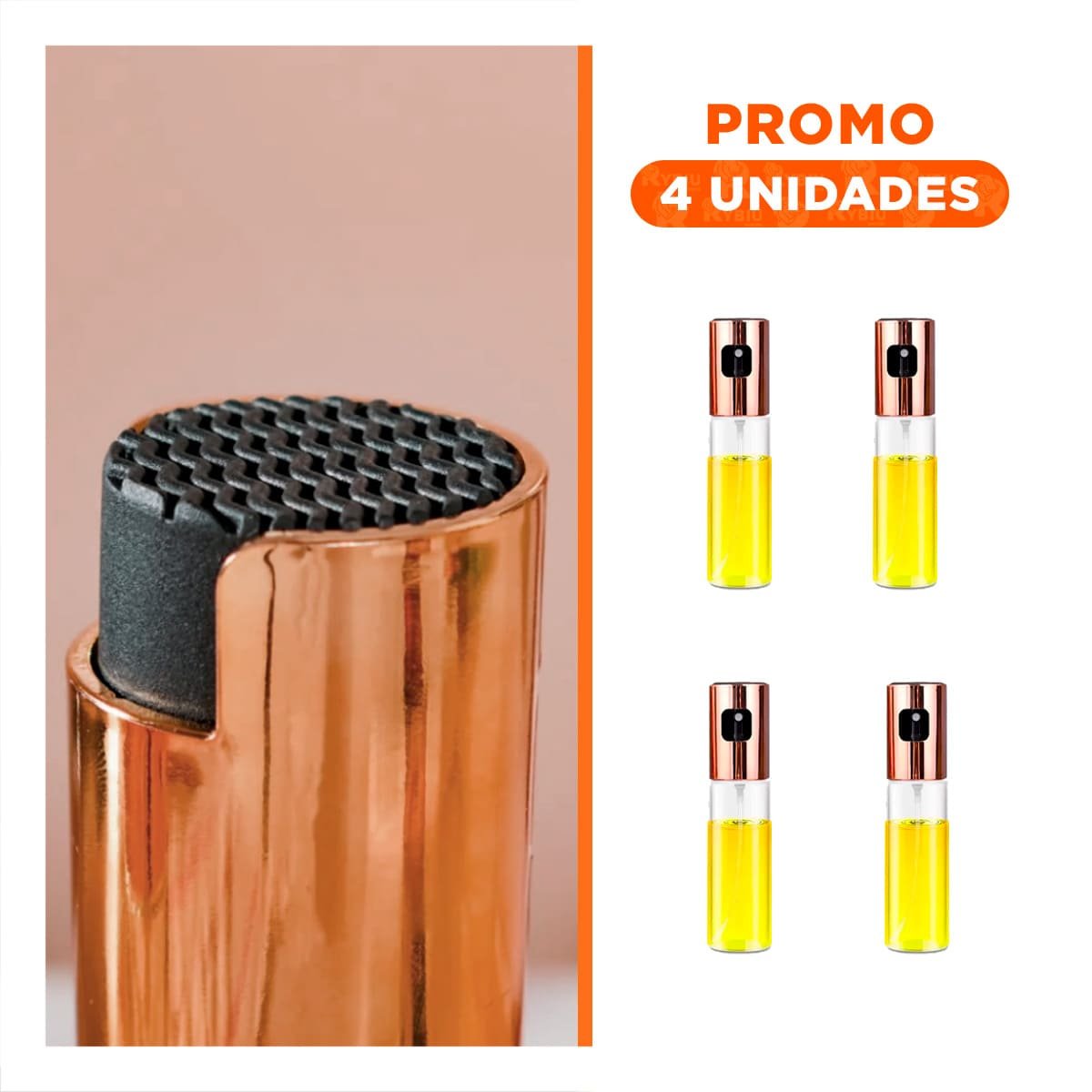 PACK4 ACEITERO EN SPRAY COBRE 100ML DE ESTILO MODERNO PARA SU FAMILIA - 1