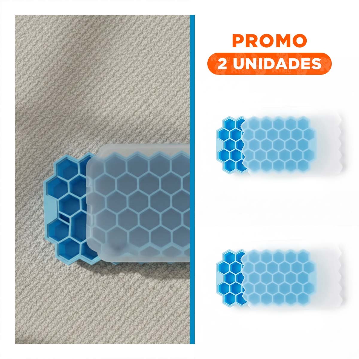 PACK2 ACCESORIO DE FRIO PARA ORGANIZAR CADA ESPACIO CELESTE 20,5X12CM REAL YREGALO STICKER - 1