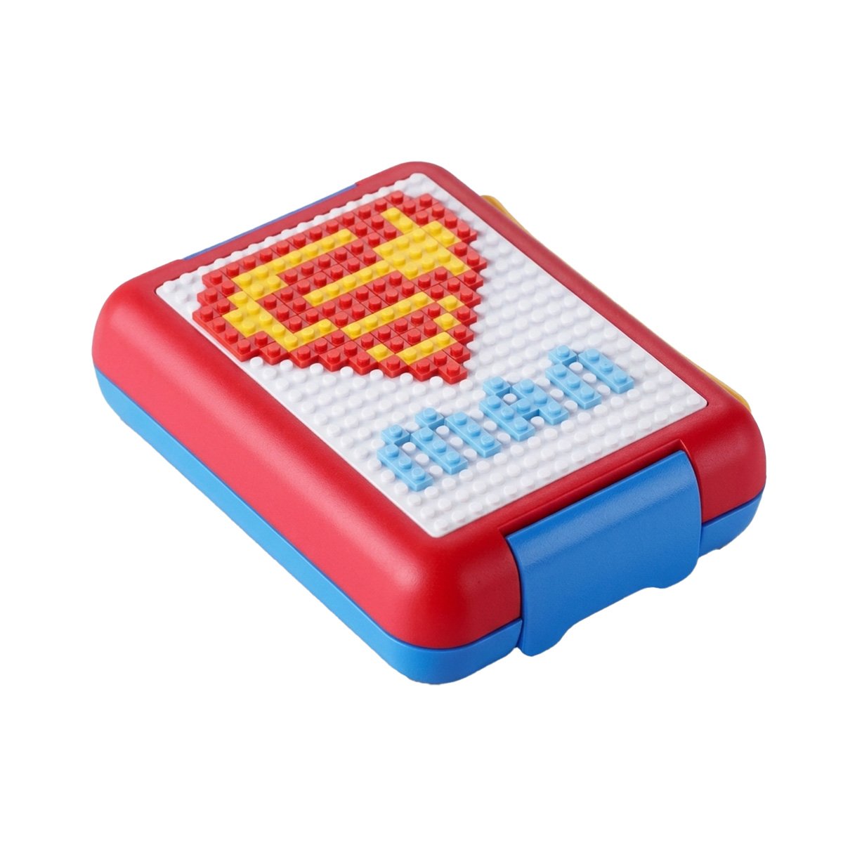 PACK2 CONTENEDOR MODULAR ROJO CON 4 DIVISIONES PARA ORGANIZAR COMIDAS YREGALO STICKER - 2