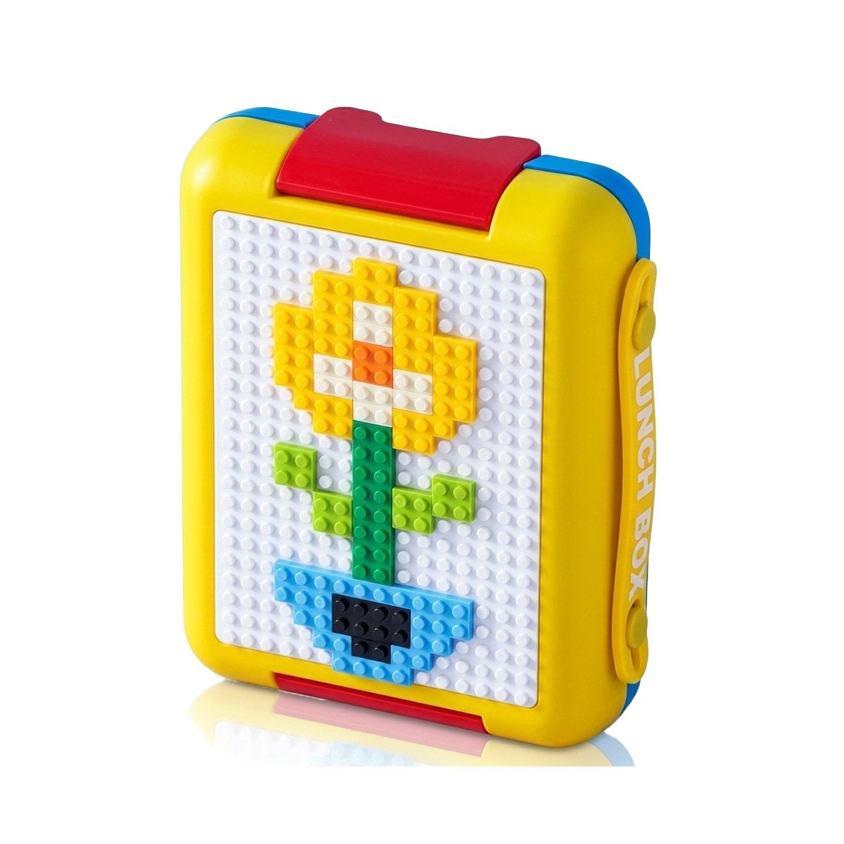 PACK4 LONCHERA FUNCIONAL LEGO 4 DIVISIONES AMARILLO PARA USO DIARIO - 5