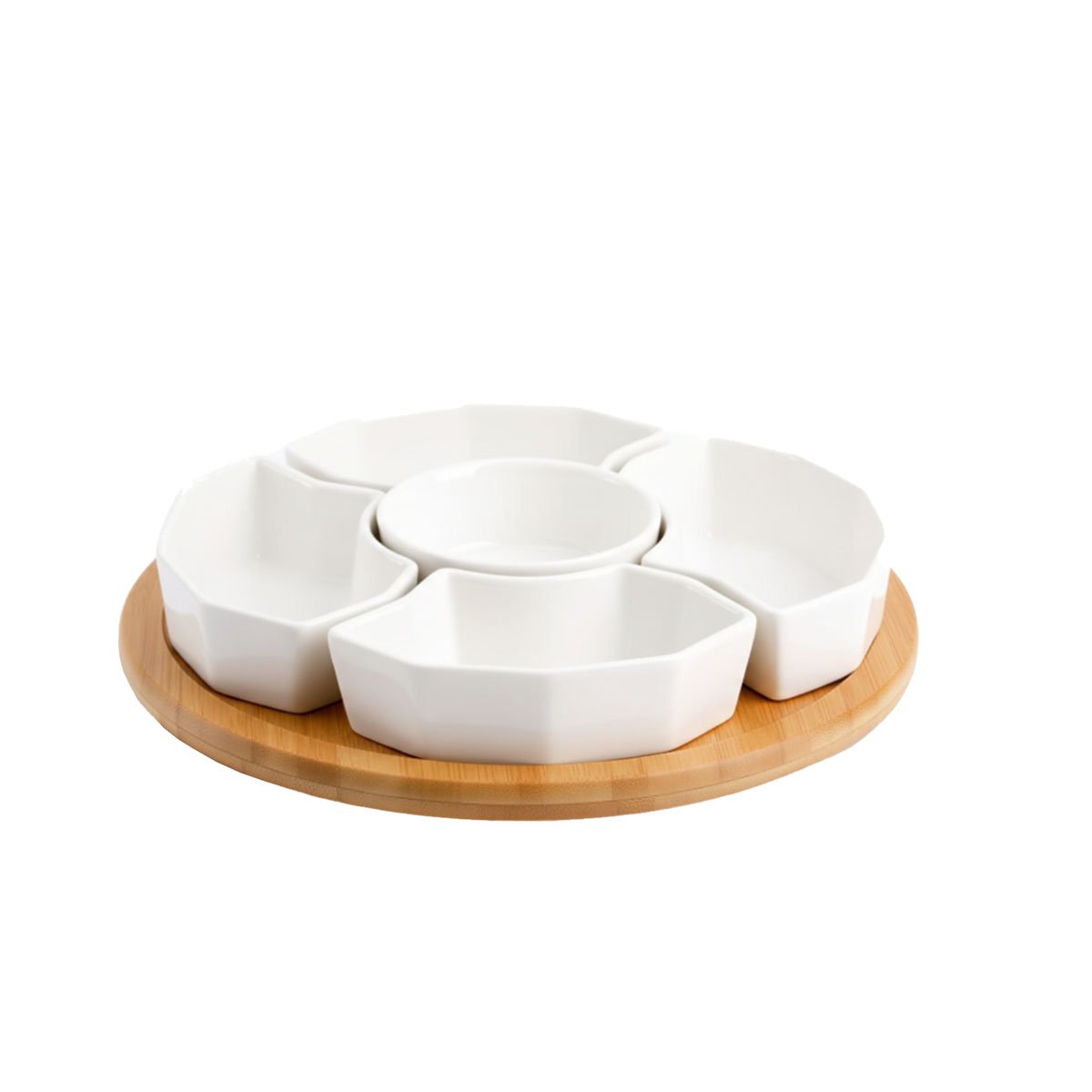 PACK2 BASE DE 6 BOWLS DE COLOR BLANCO 30CM CERAMICA COCINA Y USO DIARIO HOGAR YREGALO STICKER - 2