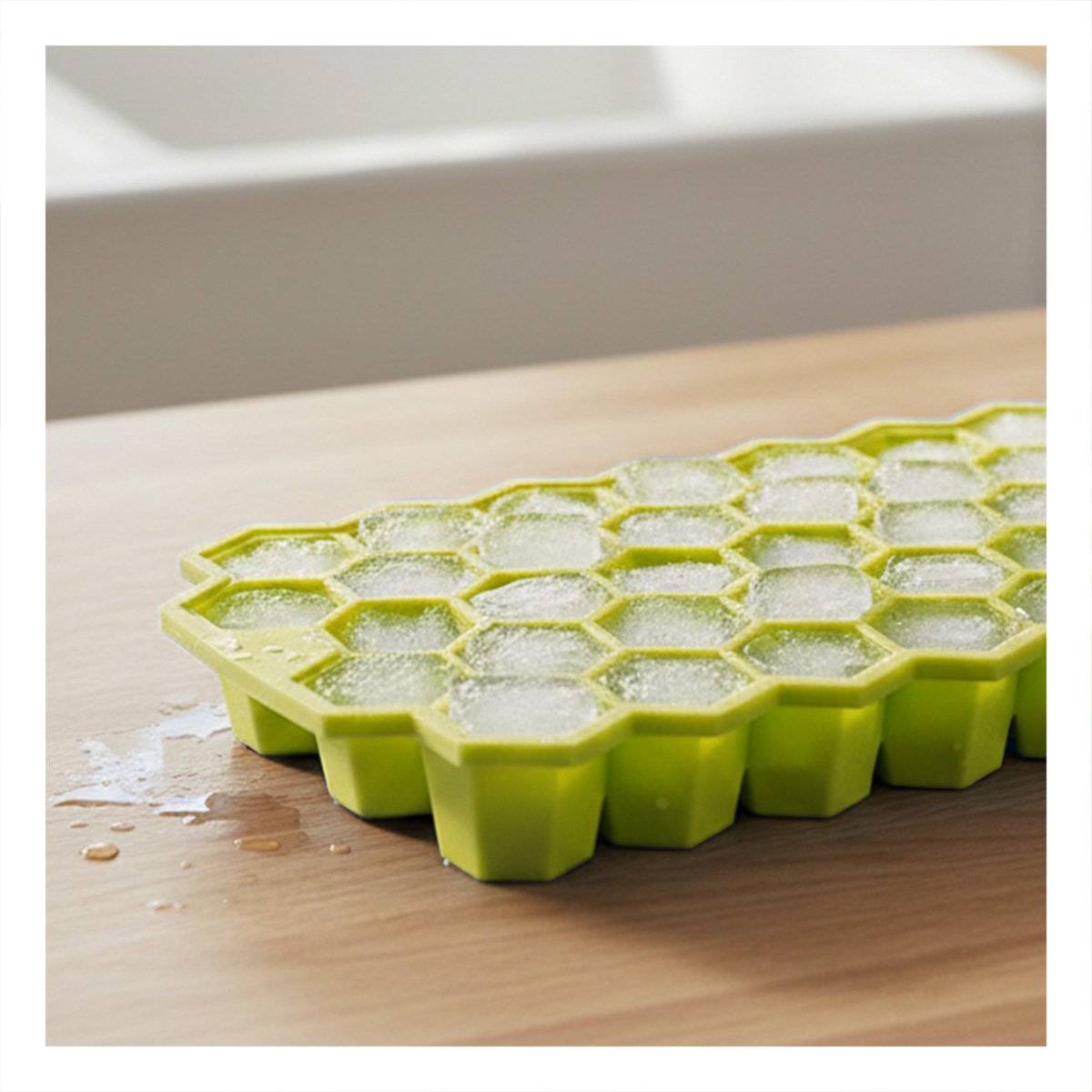 PACK6 ACCESORIO DE FRIO CON BASE ESTABLE AMARILLO 20,5X12CM EN SU MESADA - 5