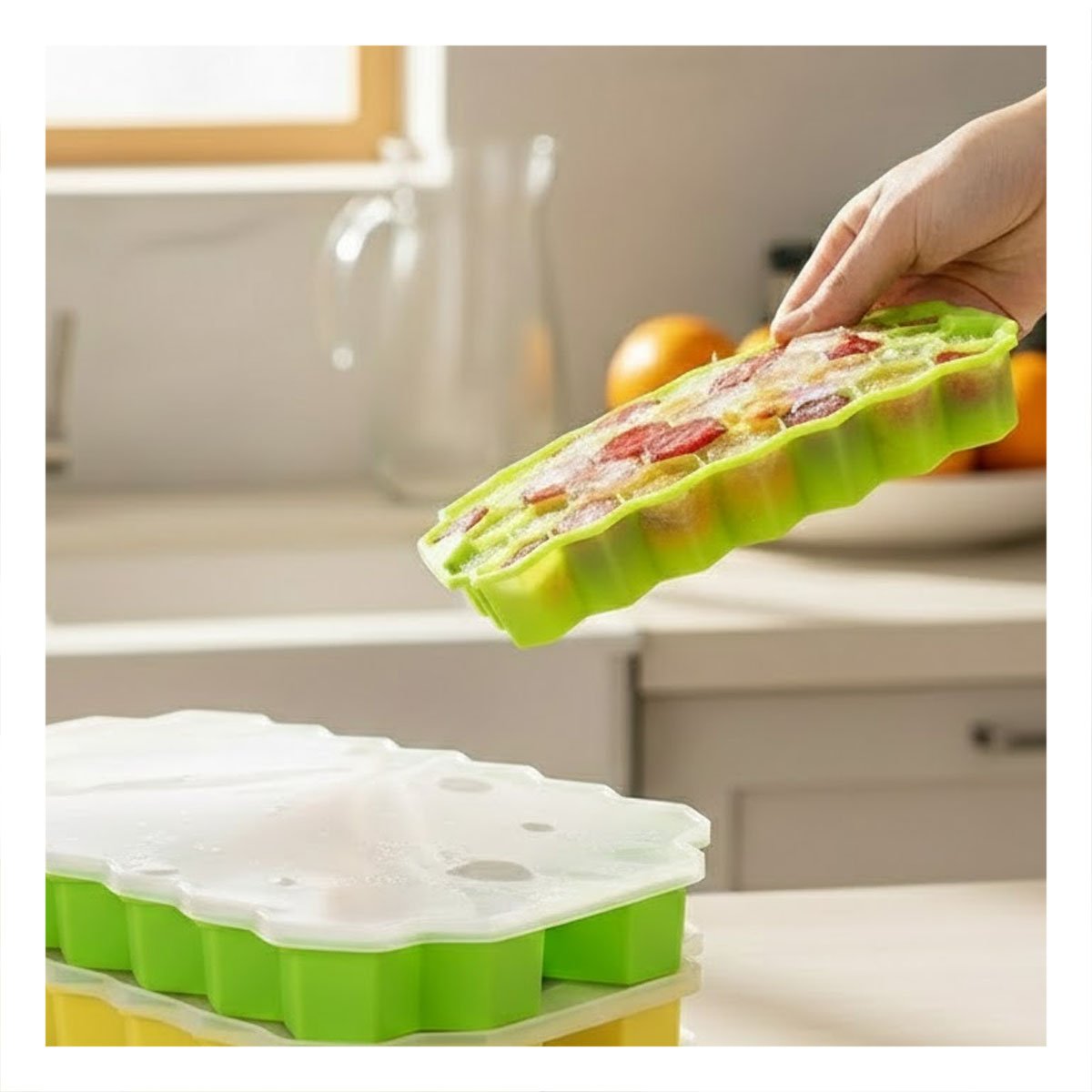 PACK6 MOLDE DE SILICONA PARA MANTENER HIGIENE VERDE 20,5X12CM EN CASA YPAPEL REGALO - 5