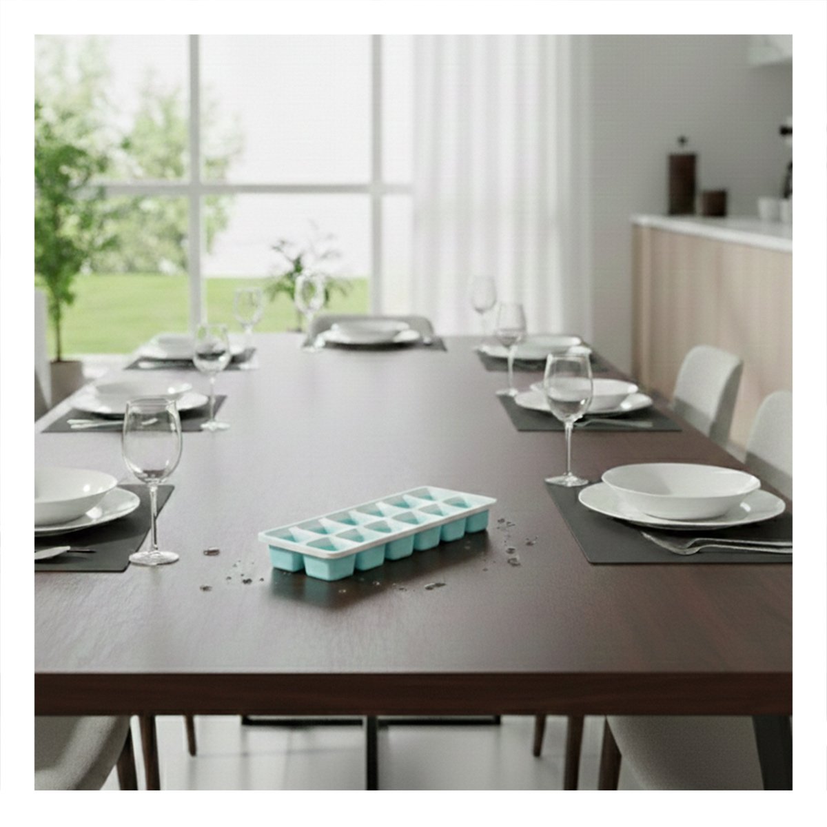 PACK6 CUBETERA APILABLE PARA COCTELES Y BEBIDAS FRIAS CELESTE - 3