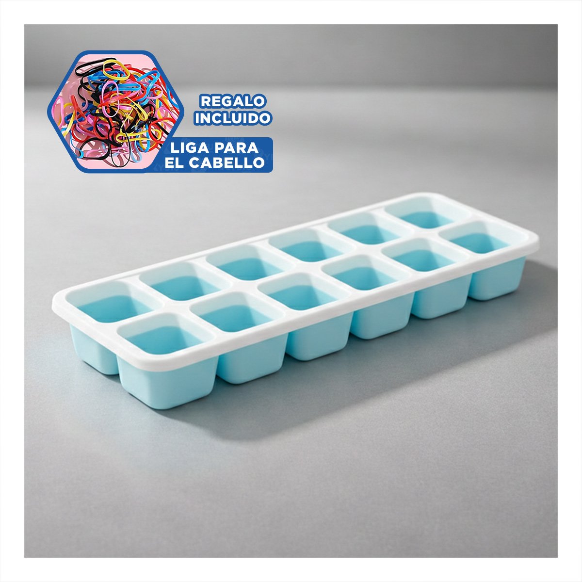 MOLDE COMPACTO PARA CONGELAR AGUA Y JUGOS CELESTE YLIGAS REGALO - 2