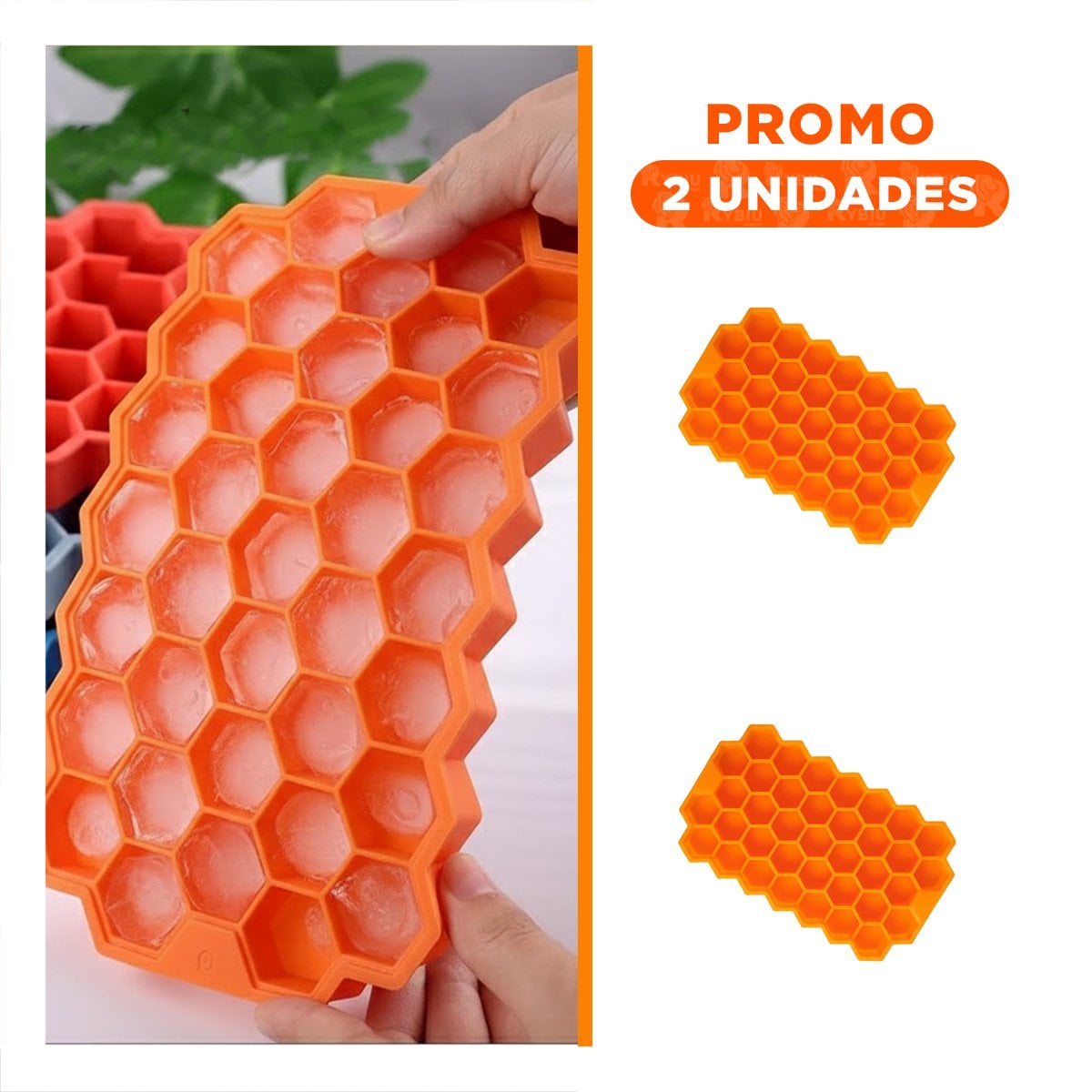 PACK2 ACCESORIO DE FRIO PARA ORGANIZAR CADA ESPACIO NARANJA 20,5X12CM REAL YREGALO STICKER - 1