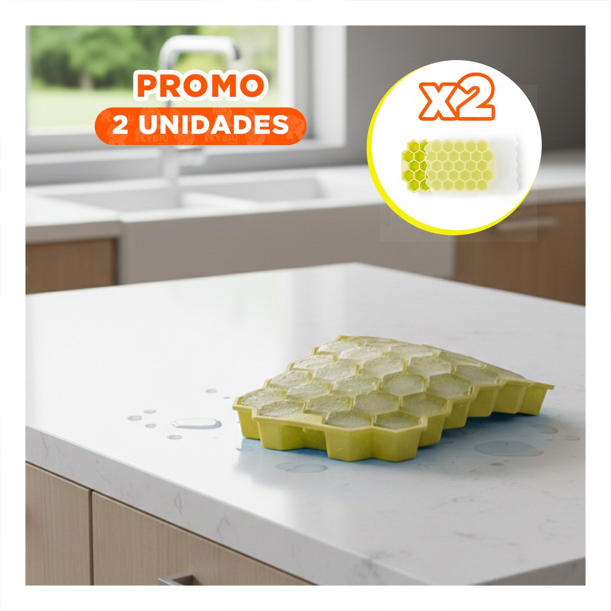 PACK2 HIELERA DE PANAL AMARILLO 20,5X12CM PARA EL BIENESTAR DE LOS PADRES - 1
