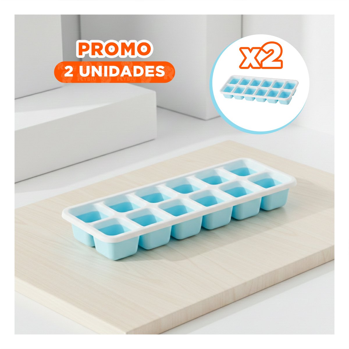 PACK2 HIELERA APILABLE PARA BEBIDAS Y COCTELES CELESTE YPAPEL REGALO - 1