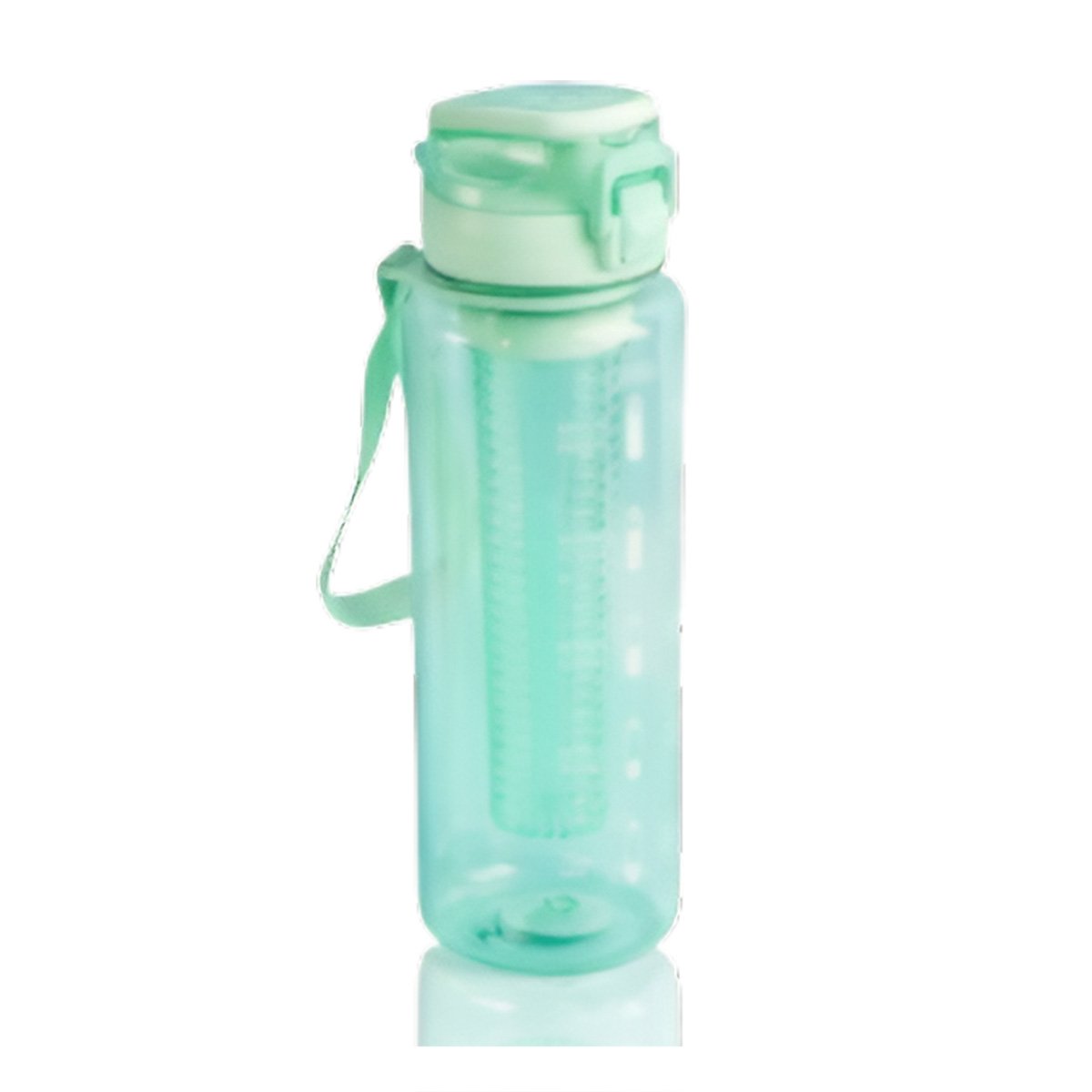 CONTENEDOR DE AGUA CON FILTRO 1000ML VERDE TRANSPARENTE PERFECTO PARA DEPORTE YLIGAS REGALO - 5