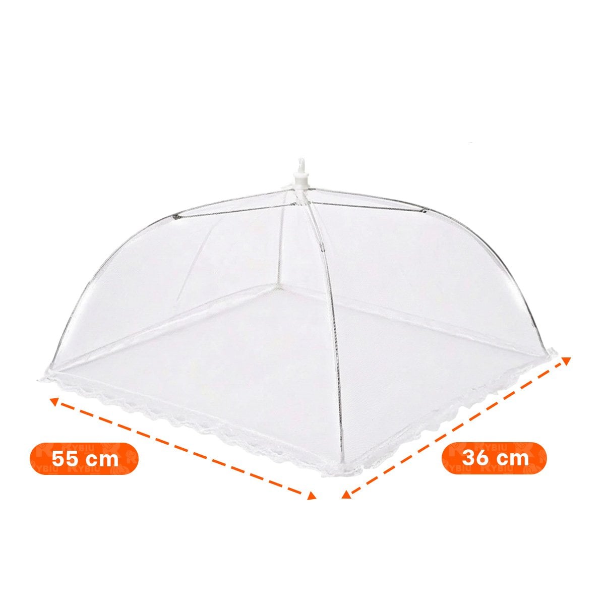 PROTECTOR DE ALIMENTOS MALLA BLANCA 36X55 CM PARA COCINA HOGAR DIARIO - 4