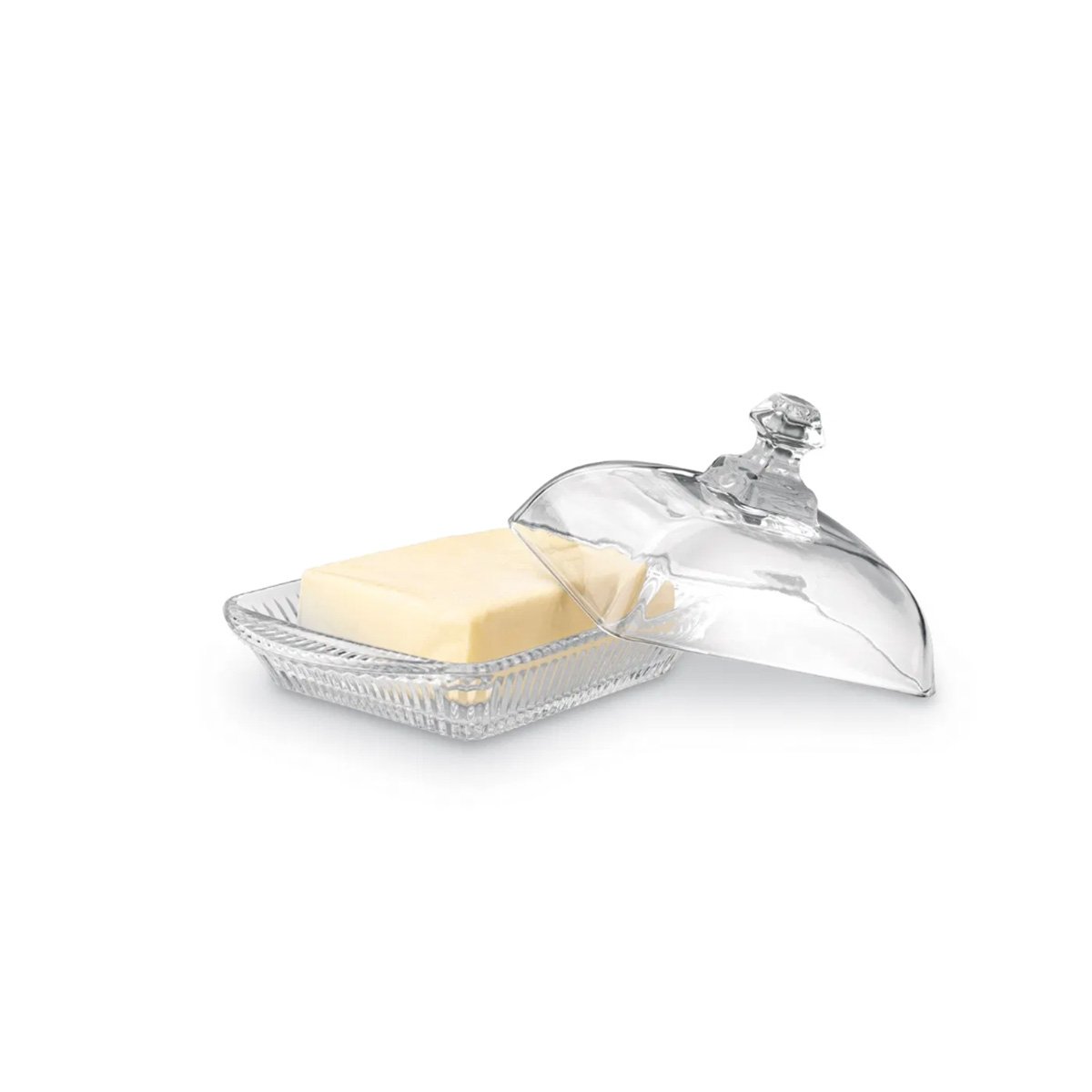 PACK4 ESTUCHE COMPACTO PARA MANTEQUILLA TRANSPARENTE CON TAPA AJUSTADA YPAPEL REGALO - 3