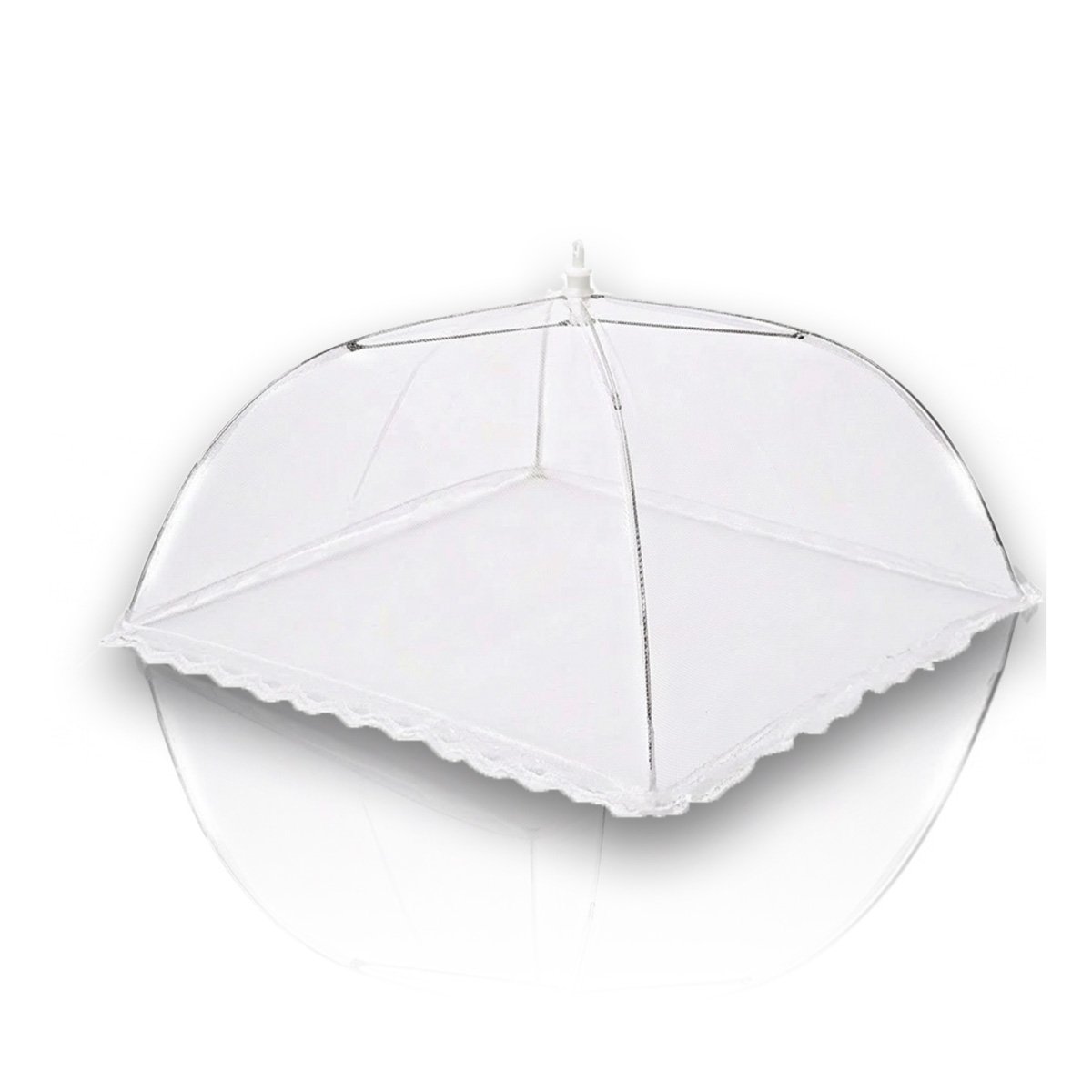 PACK2 ACCESORIO PRACTICO MALLA BLANCA 36X55 CM PARA CUBRIR COMIDA EN CASA YREGALO STICKER - 2