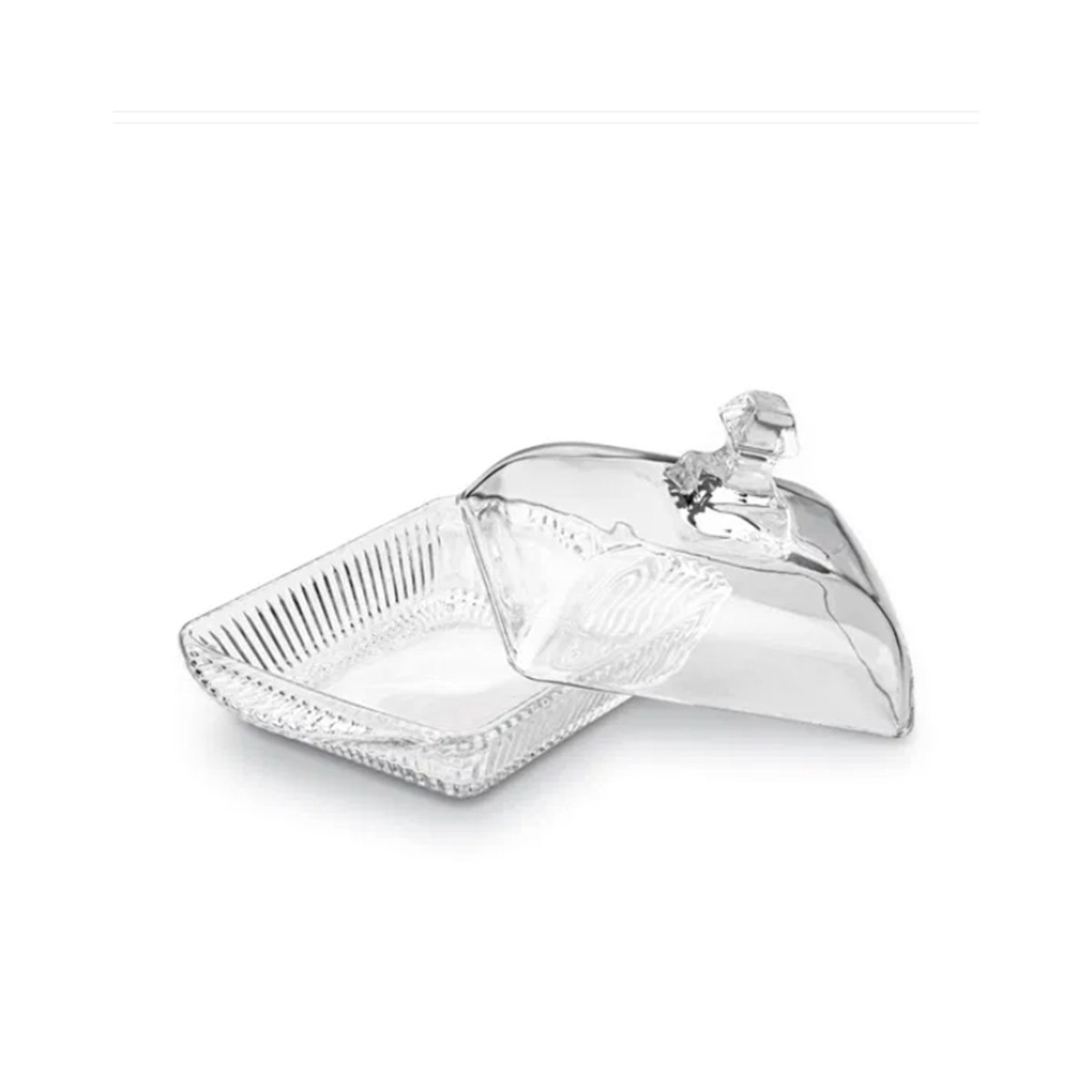 DISPENSADOR PARA MANTEQUILLA TRANSPARENTE CON TAPA HERMETICA DURADERA YLIGAS REGALO - 5