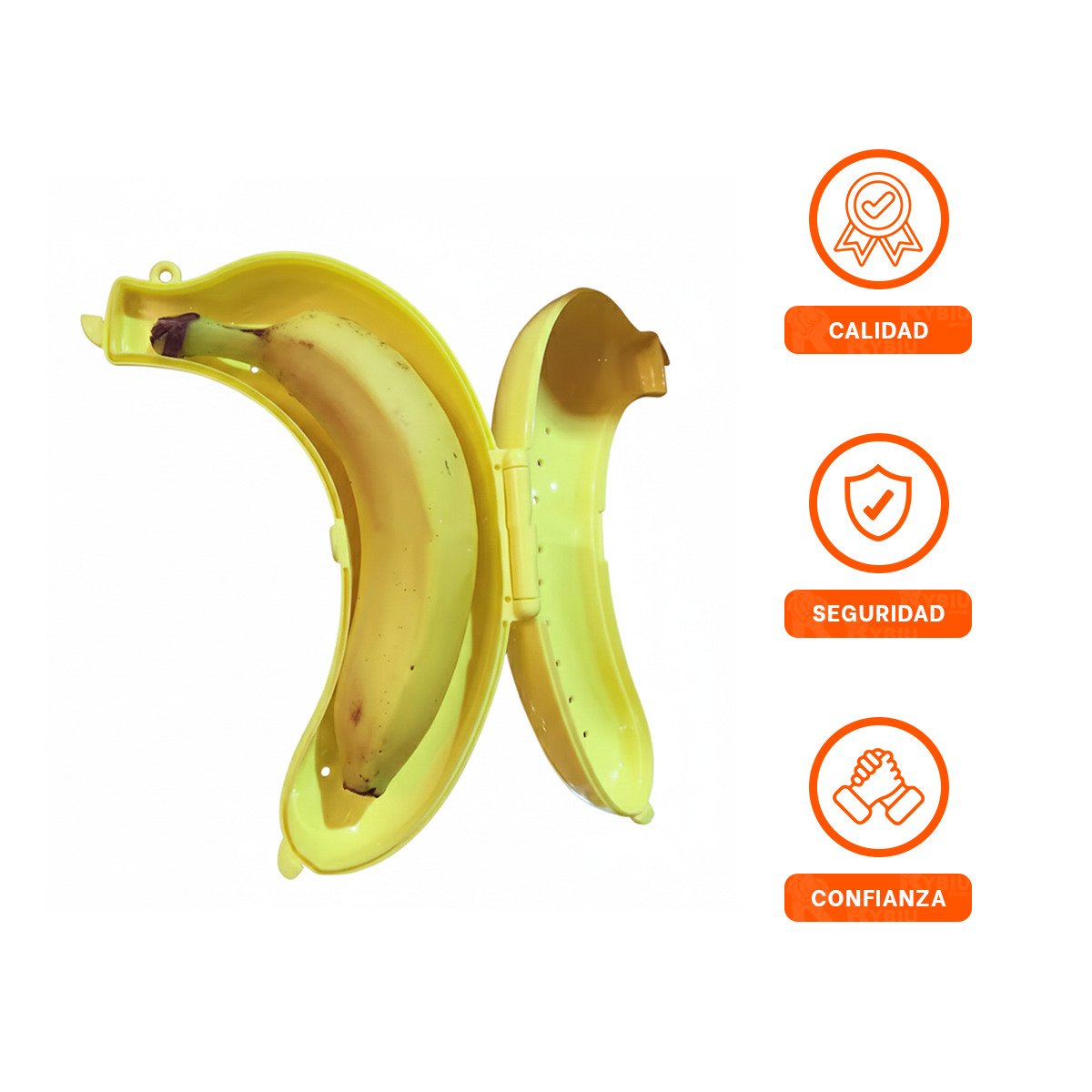 FUNDA PARA PLATANO AMARILLO REUTILIZABLE PARA SNACK DIARIO SALUDABLE YPOST IT - 5