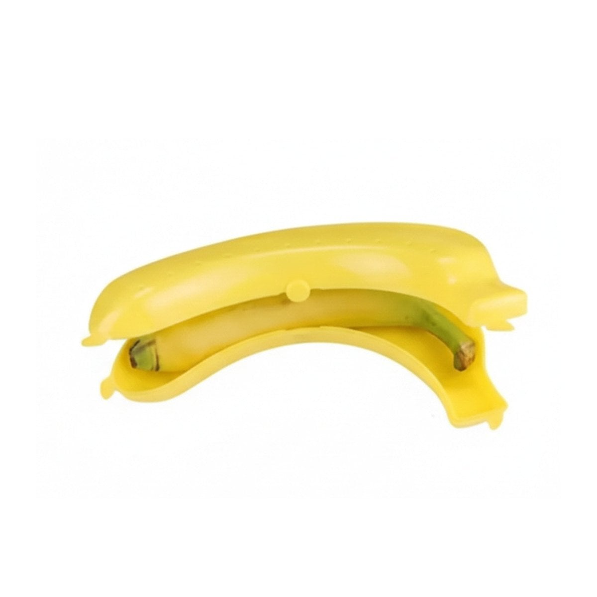 ESTUCHE PARA PLATANO AMARILLO RIGIDO PARA TRANSPORTAR SIN APLASTAR LA FRUTA YREGALO STICKER - 1