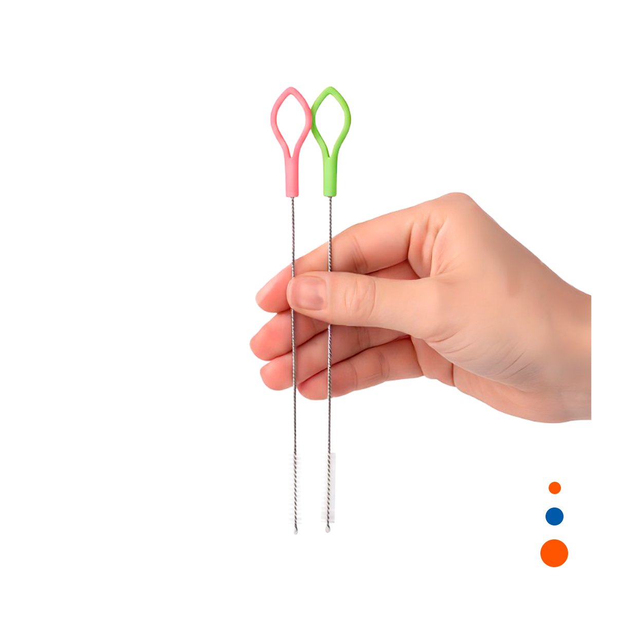 CEPILLO PARA USO DIARIO Y CUIDADO COMPLETO 2PZS 19,5CM VERDE Y ROSADO YLIGAS REGALO - 5
