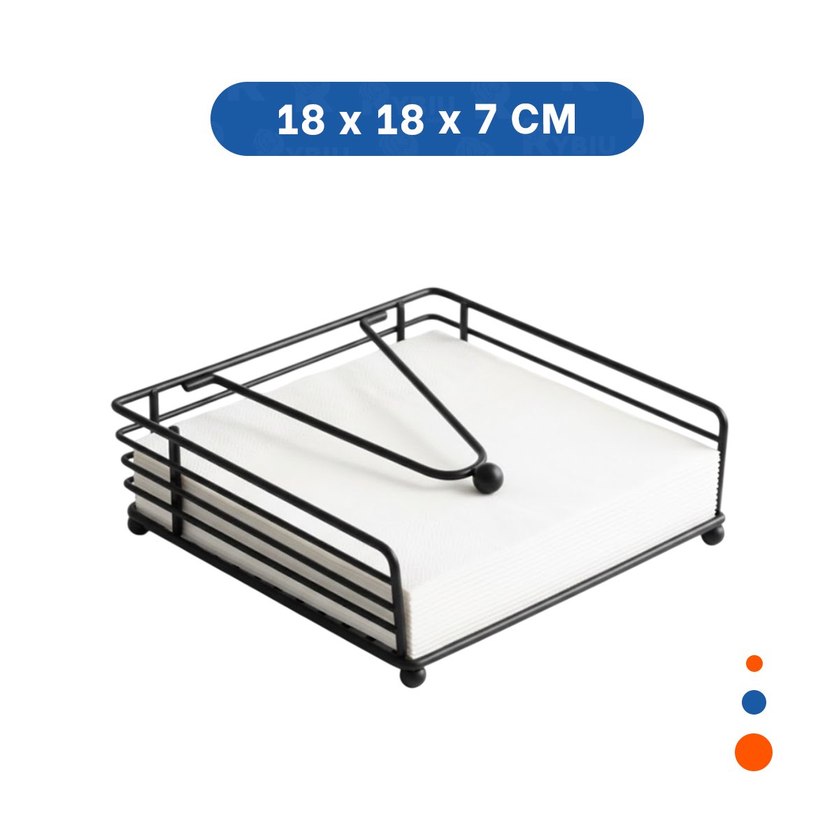 SERVILLETERO DE HIERRO EN NEGRO CON BRAZO DISPENSADOR PRACTICO PARA USO DIARIO YPAPEL REGALO - 4