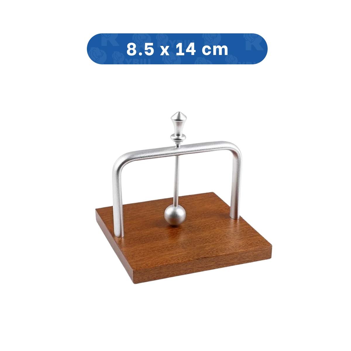 PACK2 DISPENSADOR DE COLOR PLATEADO VERTICAL CON BASE MADERA INTEGRADA YREGALO STICKER - 4