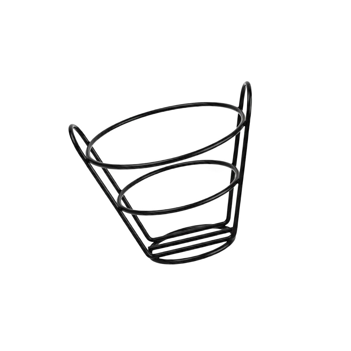PACK6 REJILLA EN FORMA DE CONO PARA FREIR EN COLOR NEGRO EN COCINA COMERCIAL YREGALO STICKER - 2