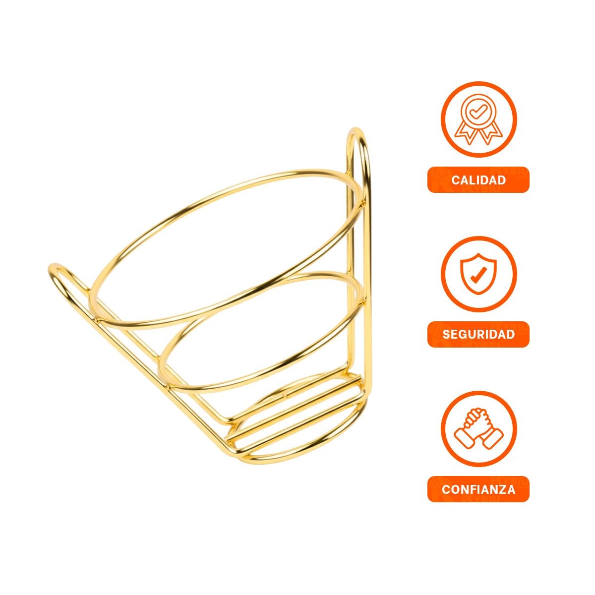 CANASTA PARA FREIR EN FORMA DE CONO EN COLOR DORADO PARA USO DIARIO YPOST IT - 5