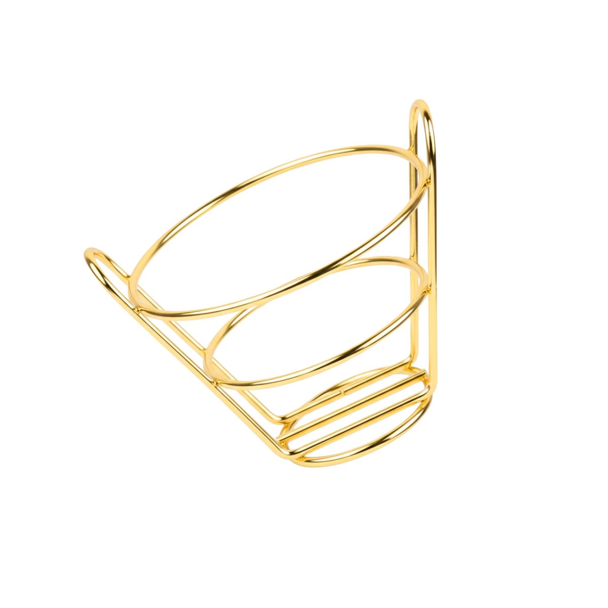 PACK4 CESTA PARA FREIR EN FORMA DE CONO EN COLOR DORADO PARA COCINA FUNCIONAL YPAPEL REGALO - 3
