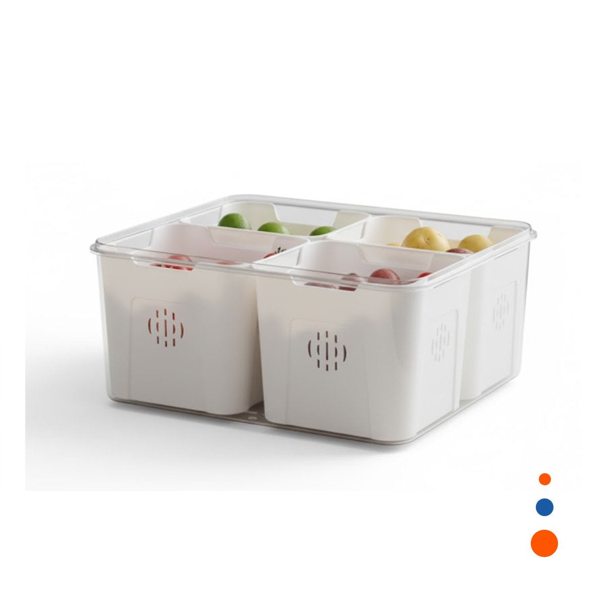 PACK4 ORGANIZADOR CON 4 BANDEJAS ESCURRIDORAS TRANSPARENTE Y ESPACIO PARA PLATOS YPAPEL REGALO - 3
