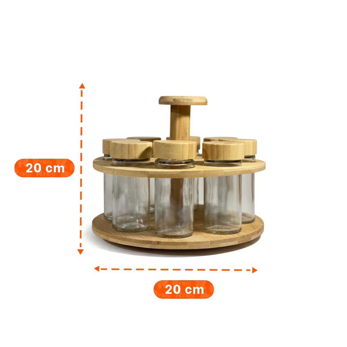 PACK2 SOPORTE CON 8 FRASCOS PARA MANTENER CONDIMENTOS A MANO YPAPEL REGALO - 4
