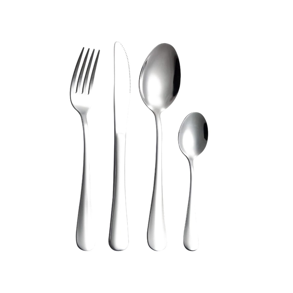 PACK6 LINEA ELEGANTE CON CUBIERTOS EN ESTUCHE PLATEADO YREGALO STICKER - 2