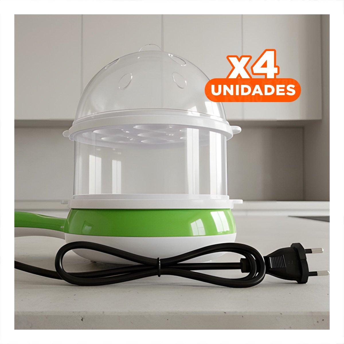 PACK4 TETERA FREIDORA DE ALTO RENDIMIENTO VERDE LIMON CON CAPACIDAD YREGALO STICKER - 1