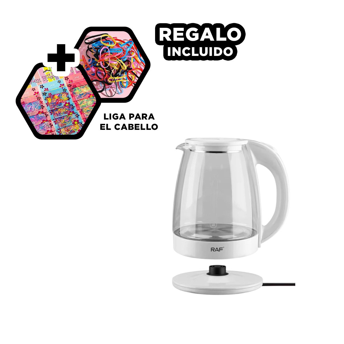 OLLA ELÉCTRICA PARA HERVIR AGUA RÁPIDAMENTE 2L BLANCO YLIGAS REGALO - 2