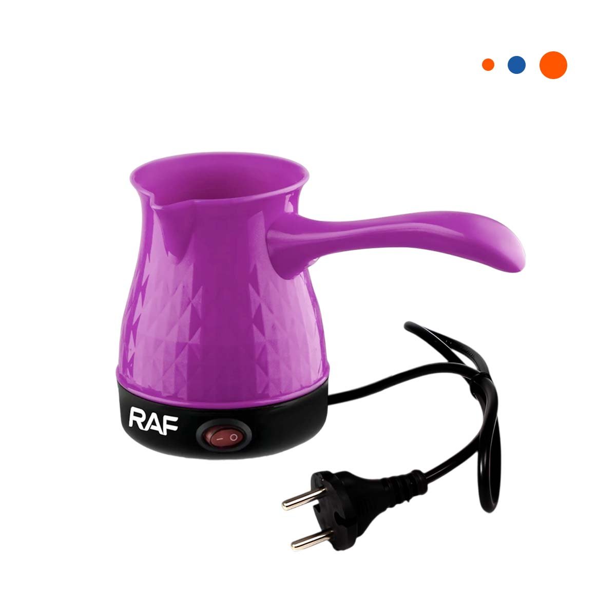 PACK4 APARATO DE ACERO INOXIDABLE TURCO 500ML MORADO Y PLASTICO DE ESTILO YPAPEL REGALO - 3