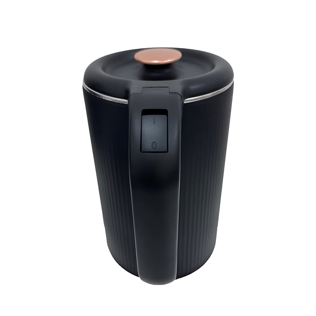 CALENTADOR ELECTRICO COMPACTO Y EFICIENTE COLOR NEGRO 2L PARA COCINA DIARIO YREGALO STICKER - 1
