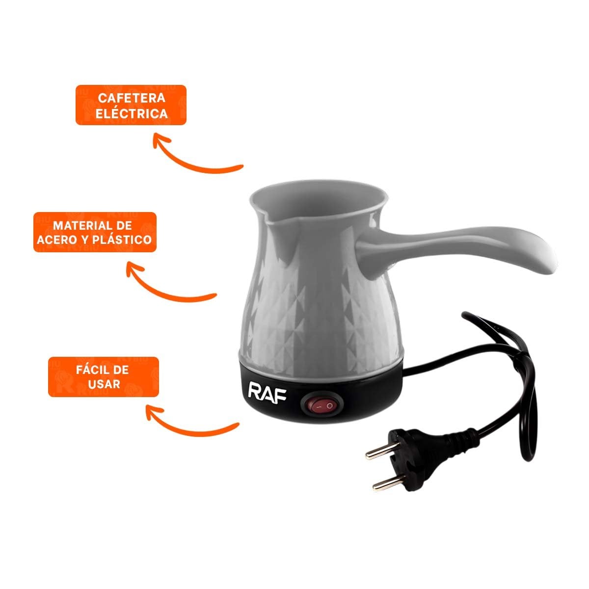 EQUIPO PLOMO DE ACERO INOXIDABLE Y PLASTICO 500ML TURCO PARA EL HOGAR YSTICKY - 5