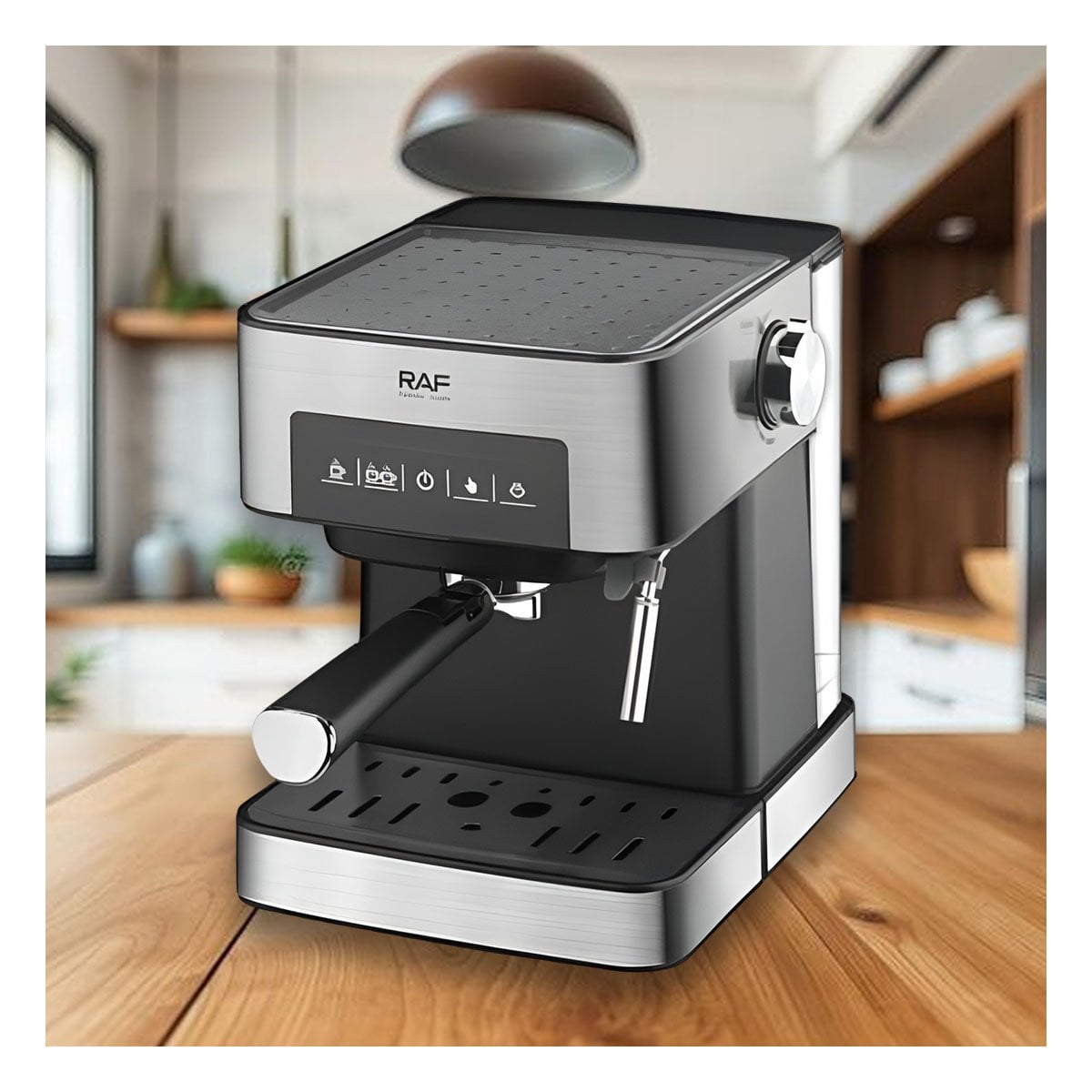 MÁQUINA DE CAFÉ 1.6L COLOR PLATEADO CON FILTRO AUTOMÁTICO YPAPEL REGALO - 1