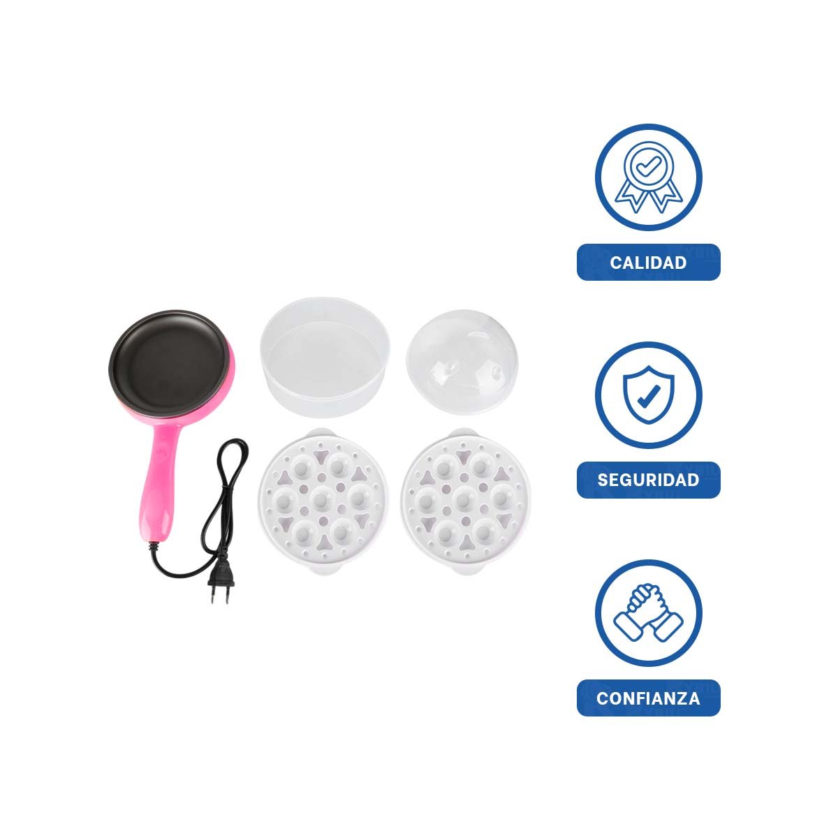 TETERA ELECTRICA ROSADA 2 EN 1 FREIDORA PARA PREPARAR ALIMENTOS YSTICKY - 5