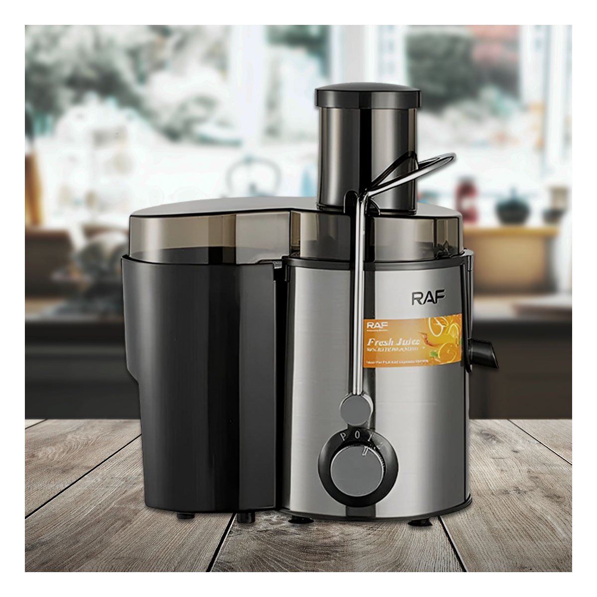 PACK2 EXTRACTOR DE JUGOS ELÉCTRICO COLOR NEGRO CON DISEÑO COMPACTO 1.5L YREGALO STICKER - 5