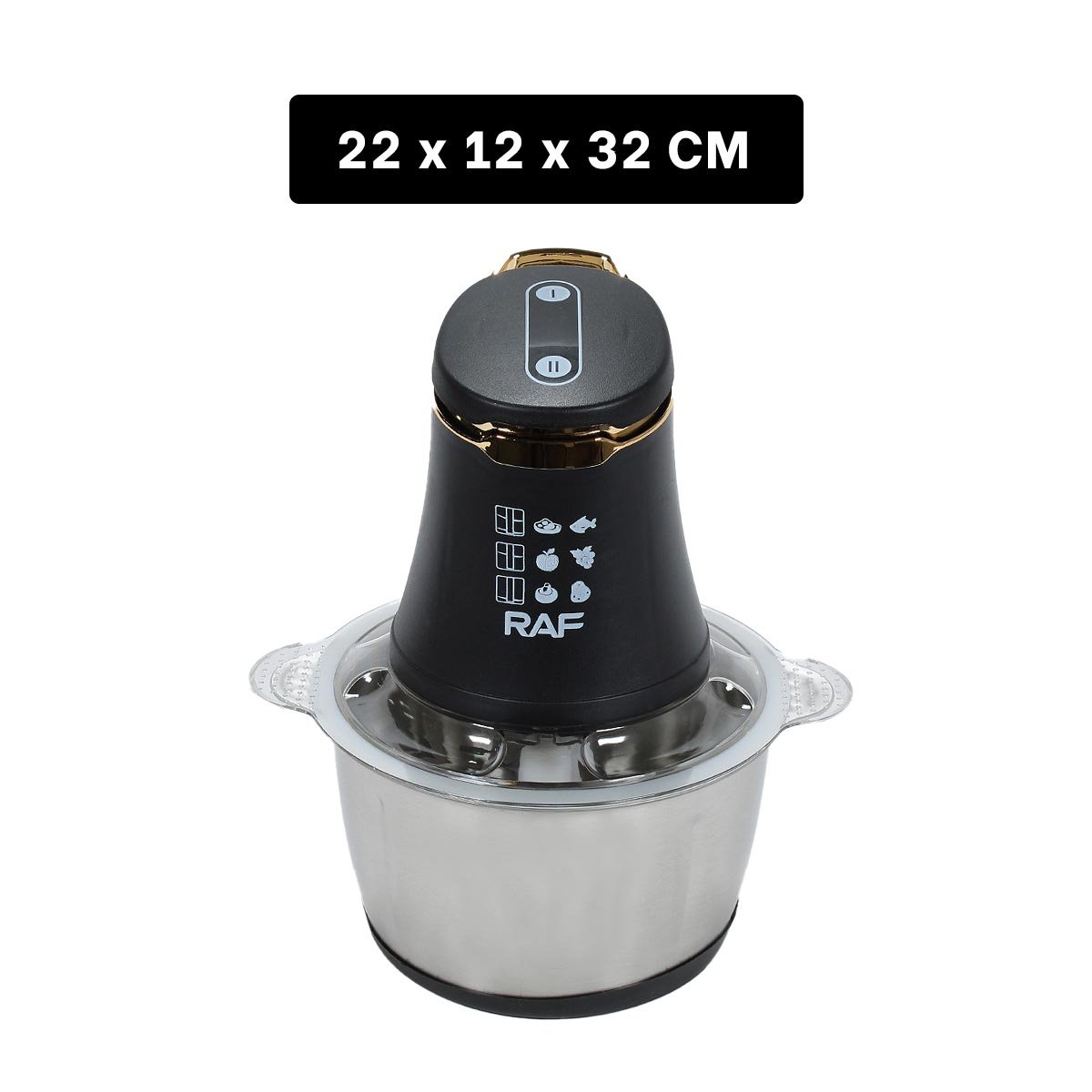 PACK4 PROCESADOR 3L DE ALIMENTOS IDEAL PARA COCINAS PEQUEÑAS COLOR NEGRO - 4