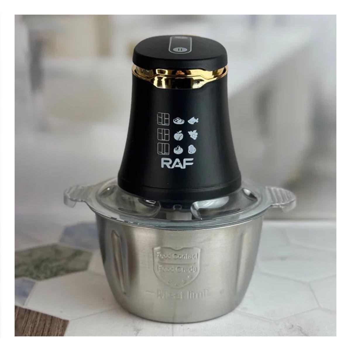 PACK4 PROCESADOR 3L DE ALIMENTOS IDEAL PARA COCINAS PEQUEÑAS COLOR NEGRO - 5