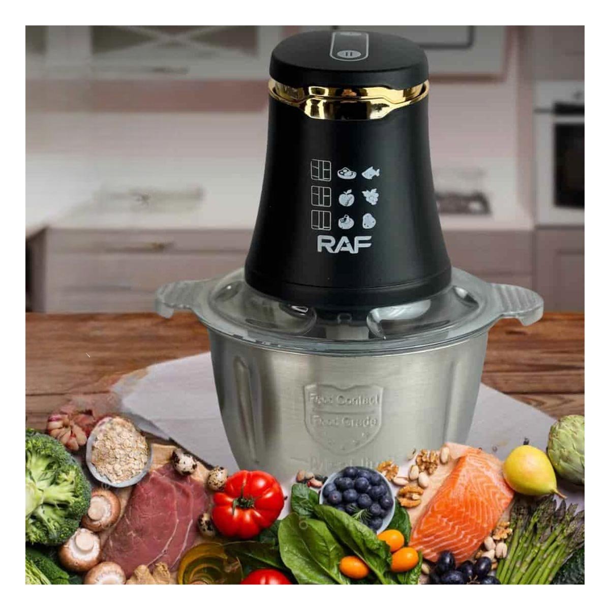 PACK6 PROCESADOR DE ALIMENTOS PARA COCINA 3L COLOR NEGRO - 2