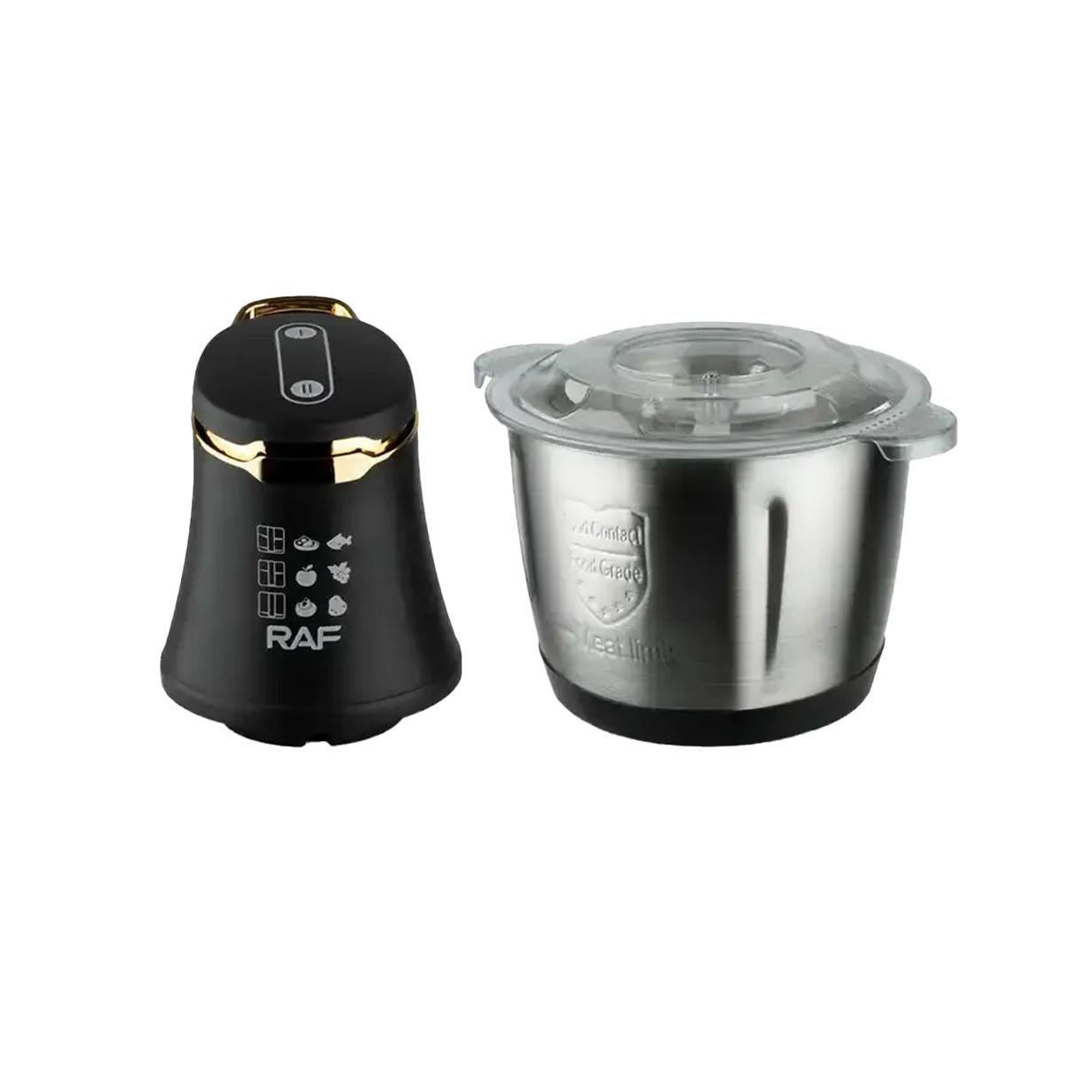 PACK2 LICUADORA DE ALIMENTOS CON ACCESORIOS 3L NEGRO YREGALO STICKER - 2