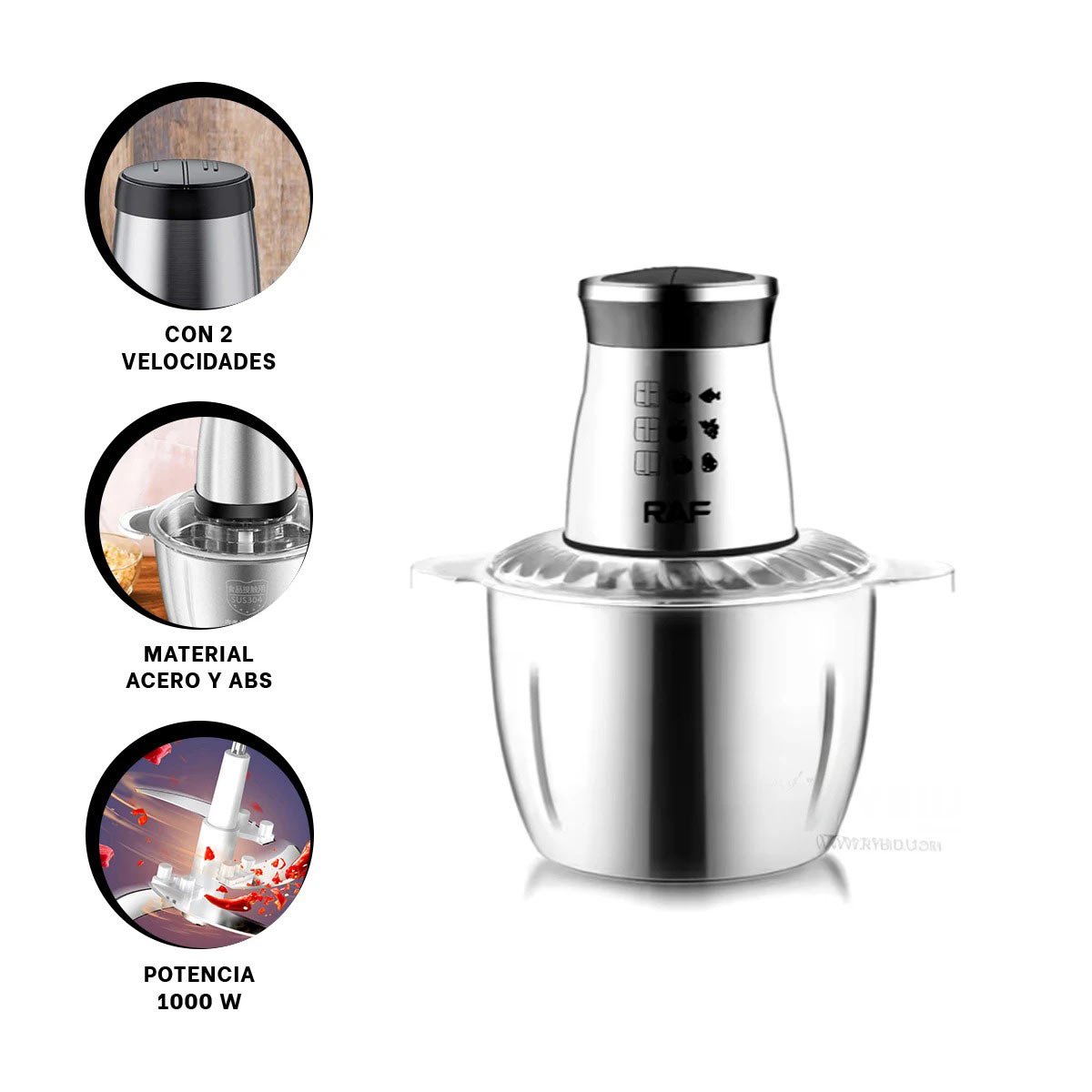 CORTADOR DE ALIMENTOS 3L PLATEADO PRACTICO Y EFICIENTE PARA COCINA YSTICKY - 5