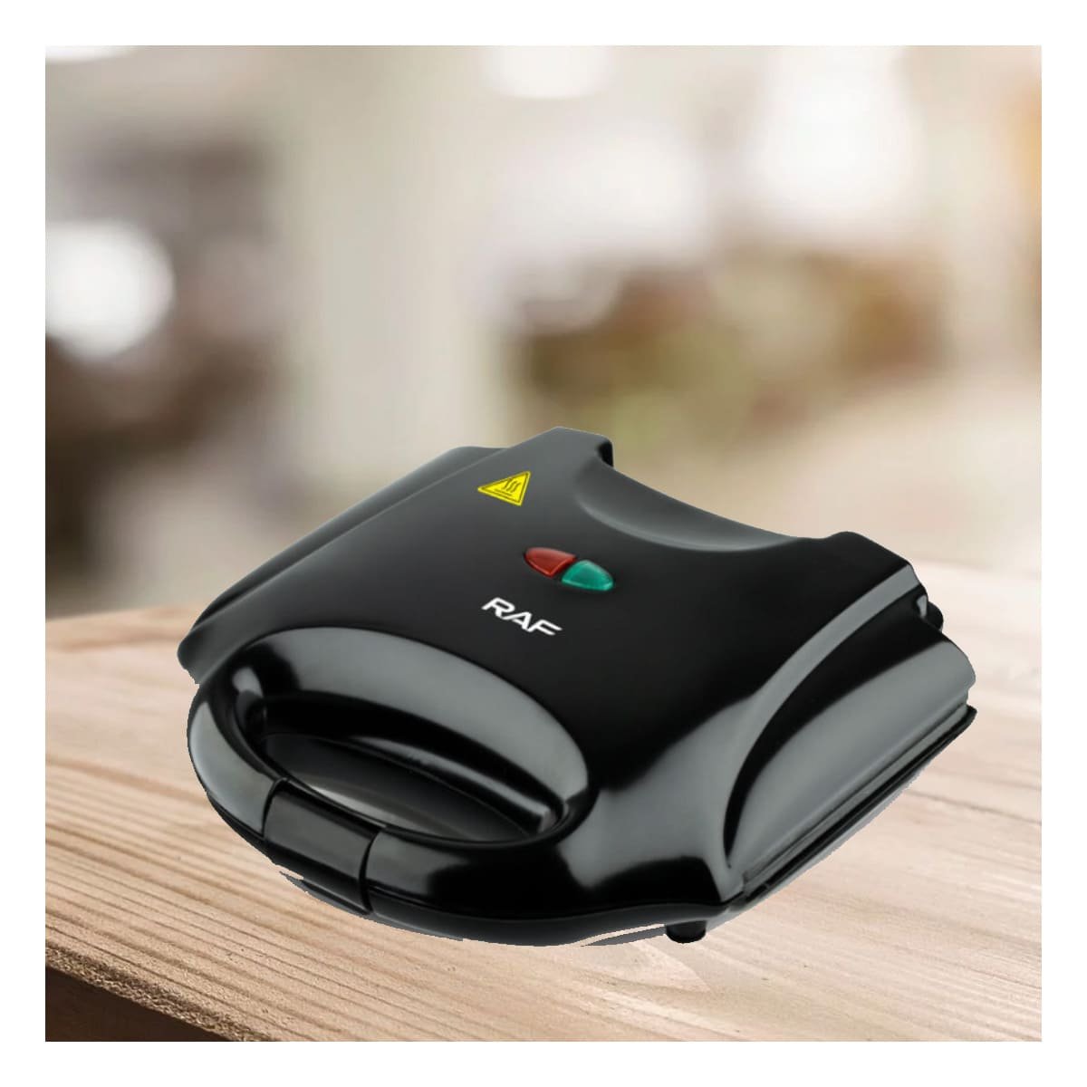 PACK6 COCINA ELECTRICA DOBLE WAFLERA SANDWICHERA NEGRO YREGALO STICKER - 5