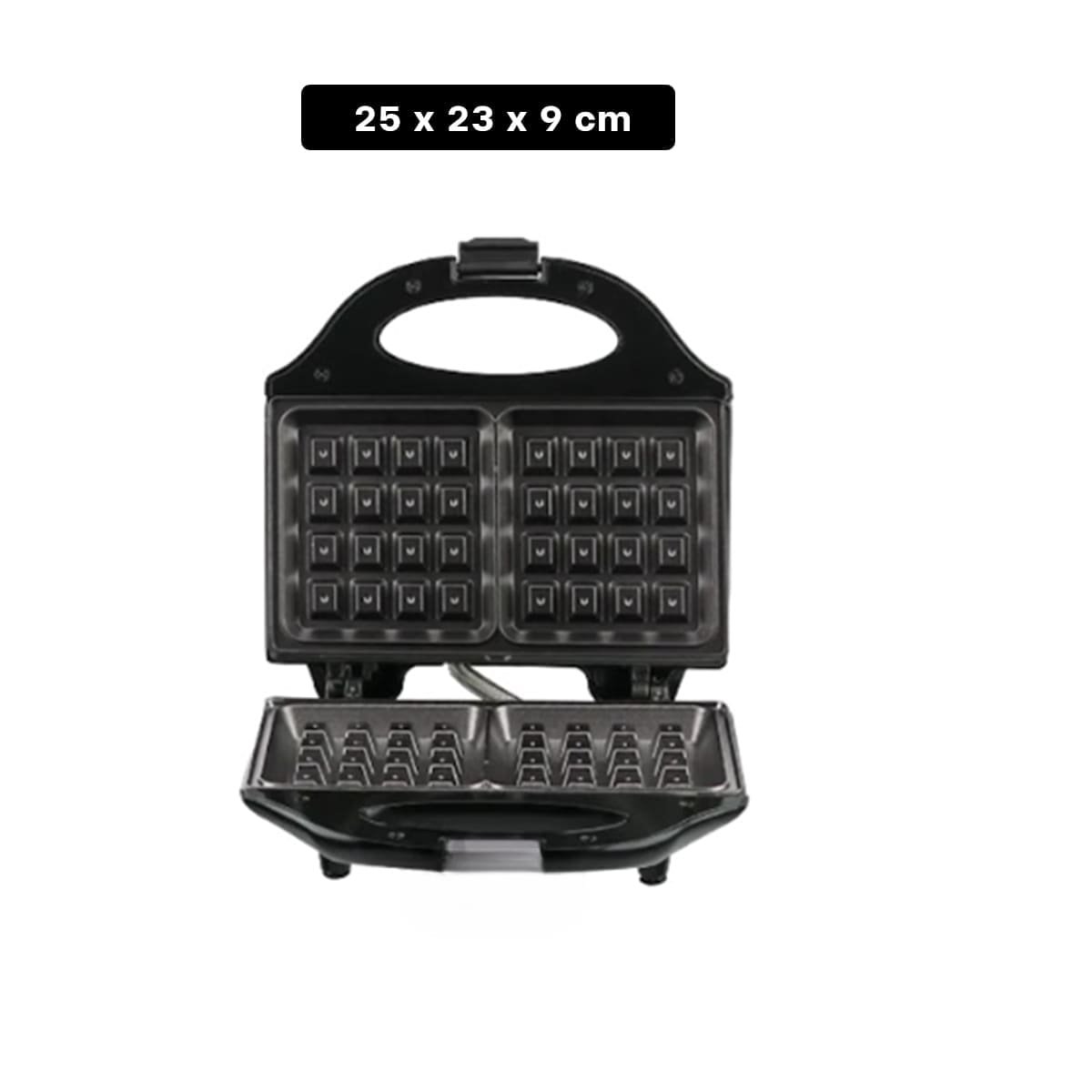 WAFLERA DOBLE SANDWICHERAS NEGRO ANTIADHERENTE PARA COCINA MODERNA - 4