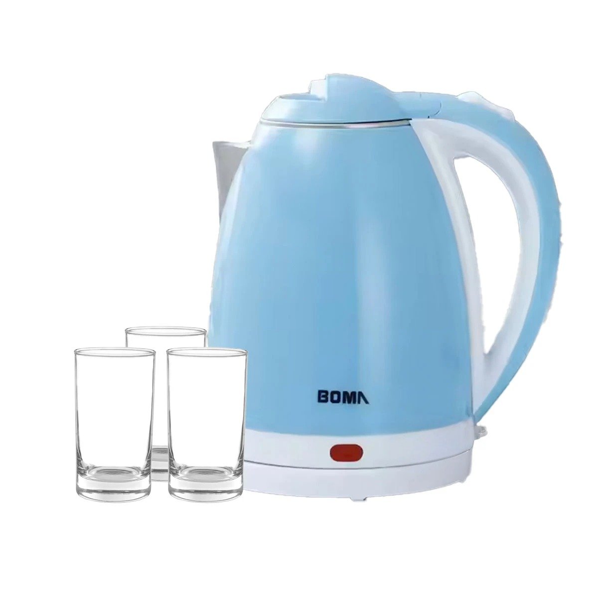 PACK2 CALENTADOR COMPACTO 2L CELESTE PARA AGUA CALIENTE YREGALO STICKER - 2