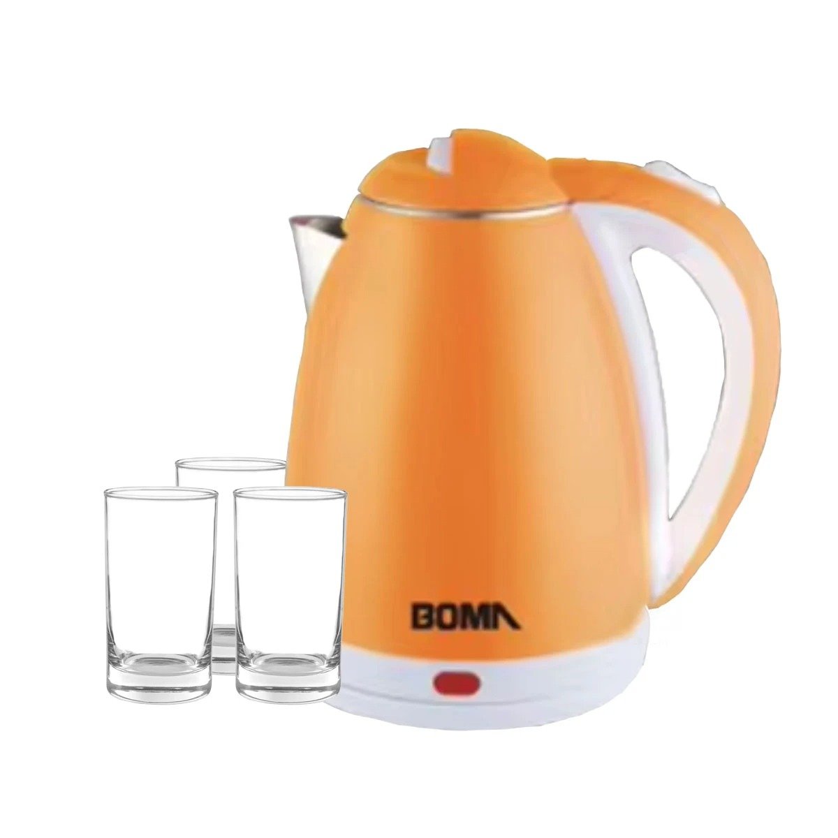 PACK2 CALENTADOR COMPACTO 2L NARANJA PARA AGUA CALIENTE RAPIDA YREGALO STICKER - 2