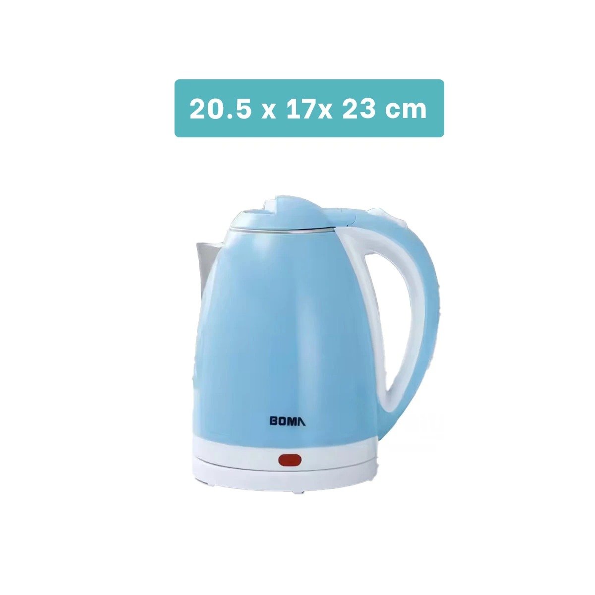 PACK4 CALENTADOR PEQUEÑO 2L CELESTE PARA COCINA Y OFICINA YPAPEL REGALO - 4